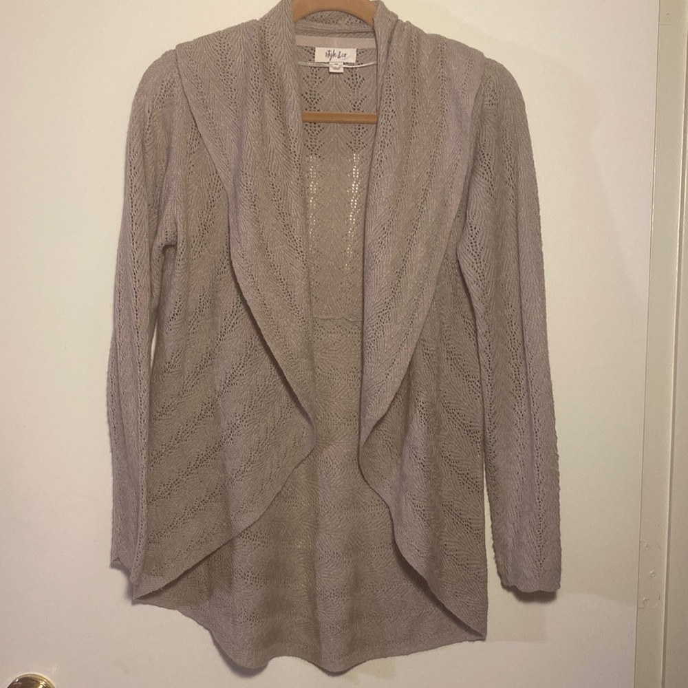 Style & Co Drape Neck Cardigan